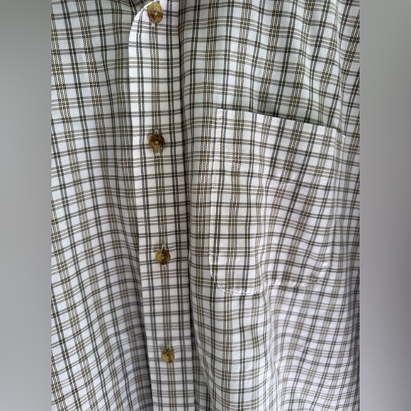 L.L. Bean Mens Brown Plaid Long Sleeve Collared Button Down Shirt SZ LG Reg - Picture 4 of 8